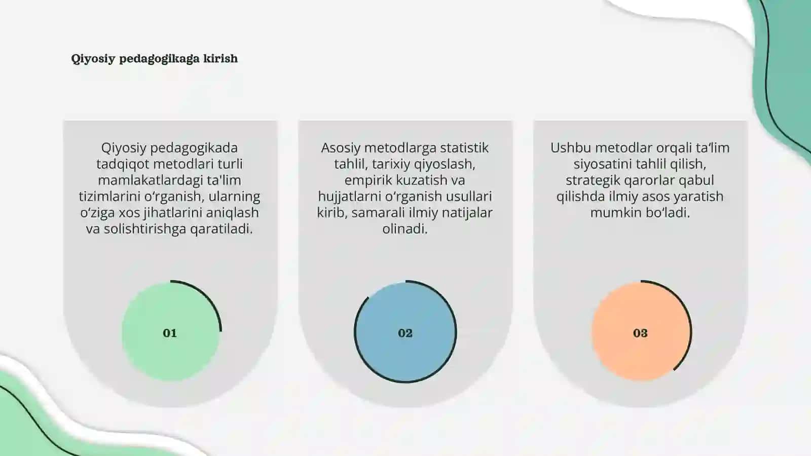 Qiyosiy pedagogika fanining tadqiqot metodlari 3