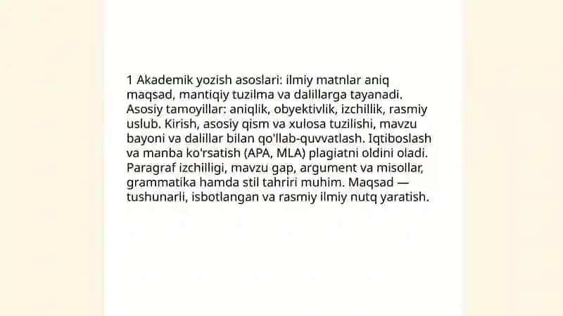 Akademik yozish asoslari 3