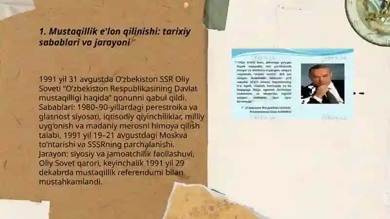 Mustaqillik Bayonoti Tashkil Topish Tarixi 3