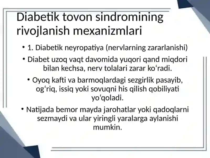 Diabetik tovon sindromi 3