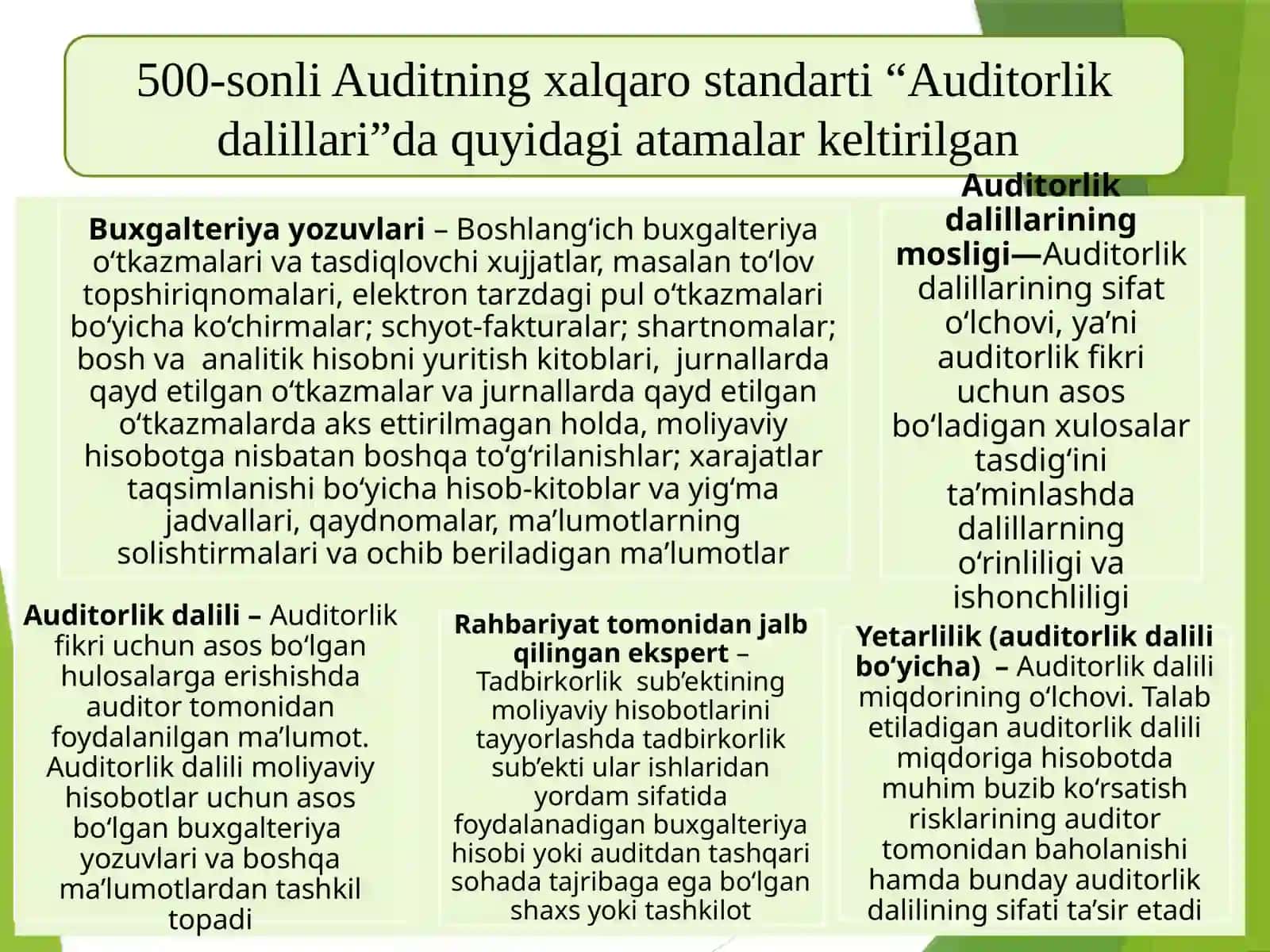 AUDITORLIK DALILLAR 3