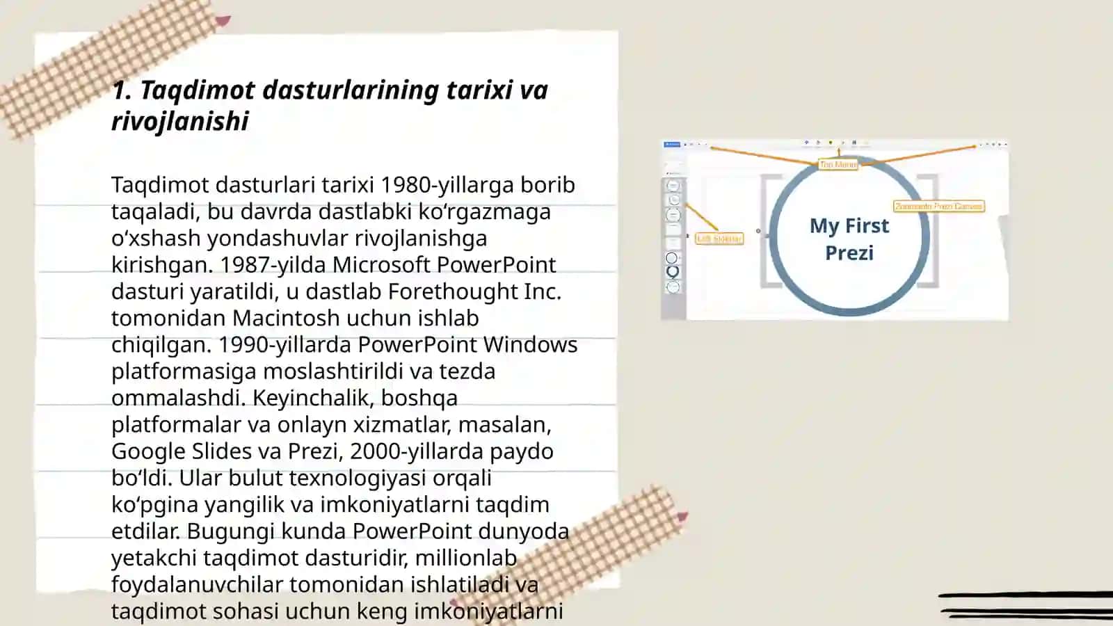 Taqdimot dasturlari (PowerPoint, Prezi, Focusky va boshqa dasturlar) 3