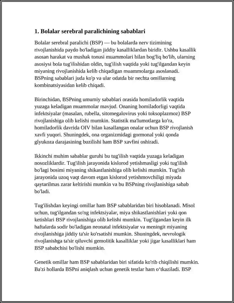 Bolalar Serebral Paralichi 3