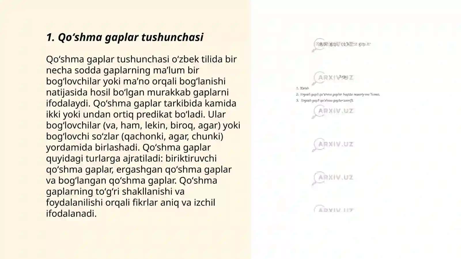 Qoʻshma gaplar haqida maʼlumotlar 3