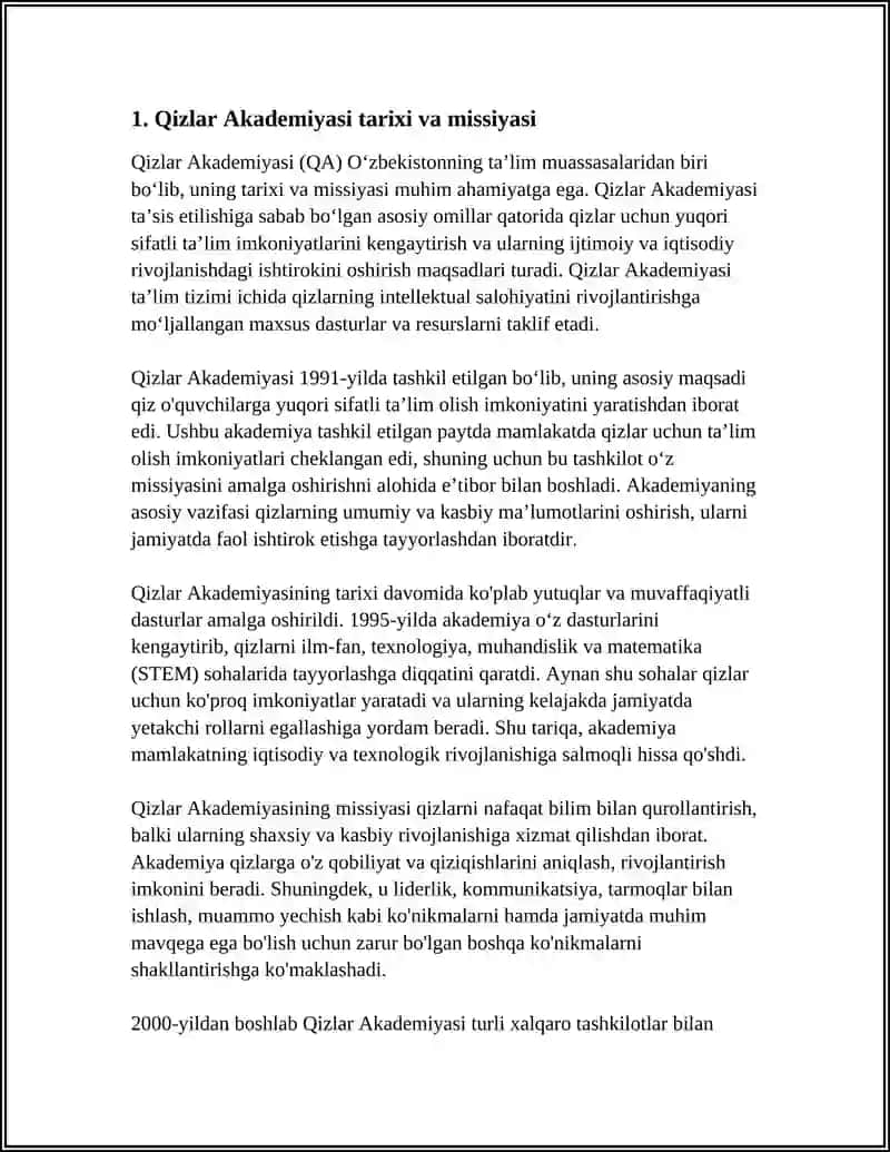 QIZLAR AKADEMIYASI 3