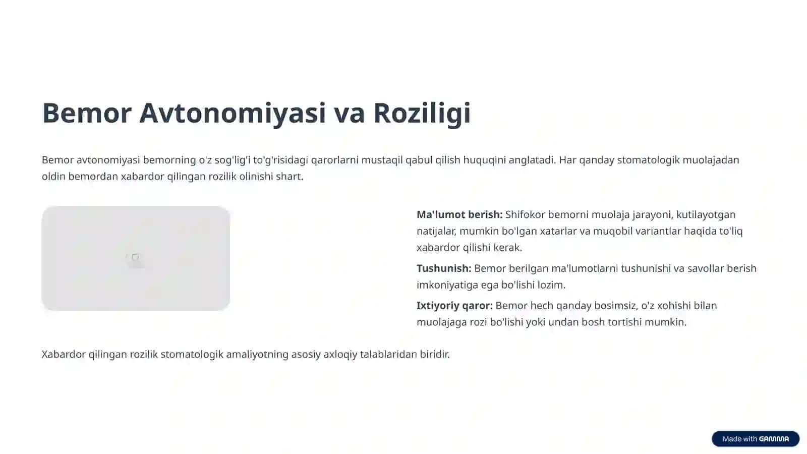 Stomatologiyada Bioetika: Asosiy Tamoyillar 3