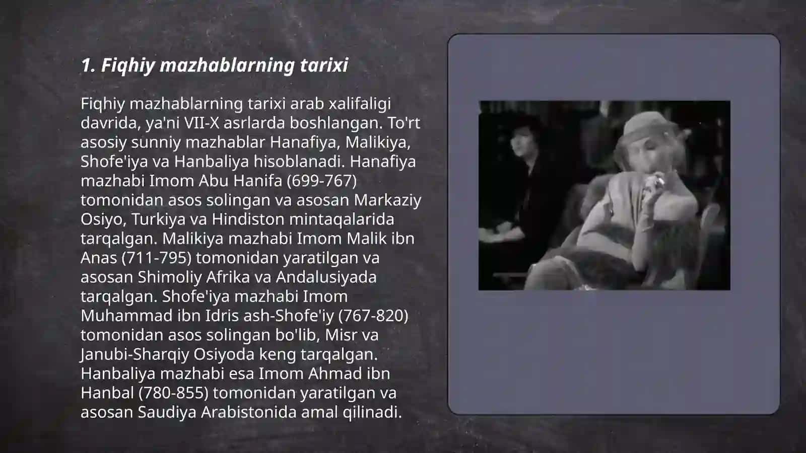 Islomdagi fiqhiy mazhablar 3
