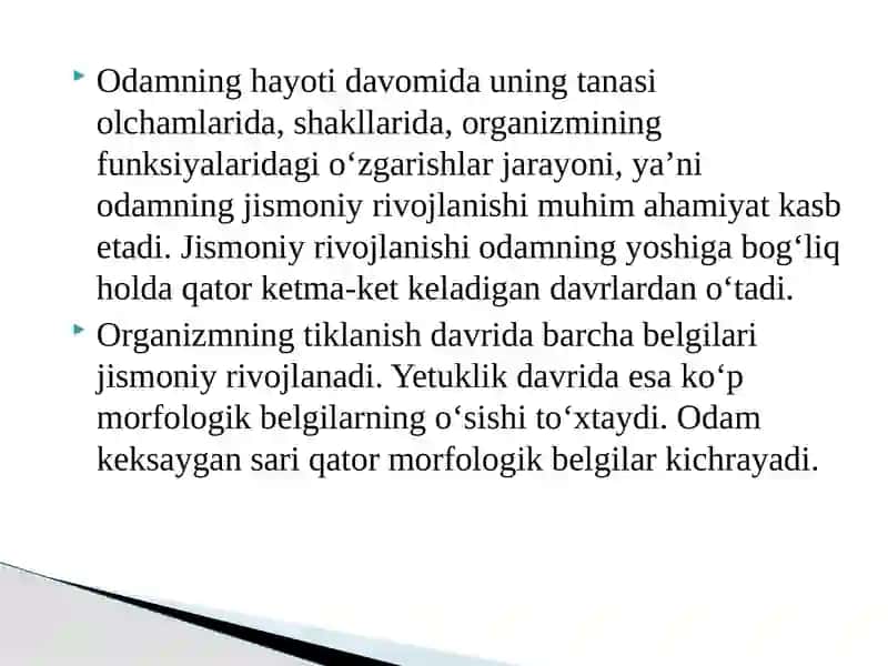 Qomat tuzilishi turlari 3