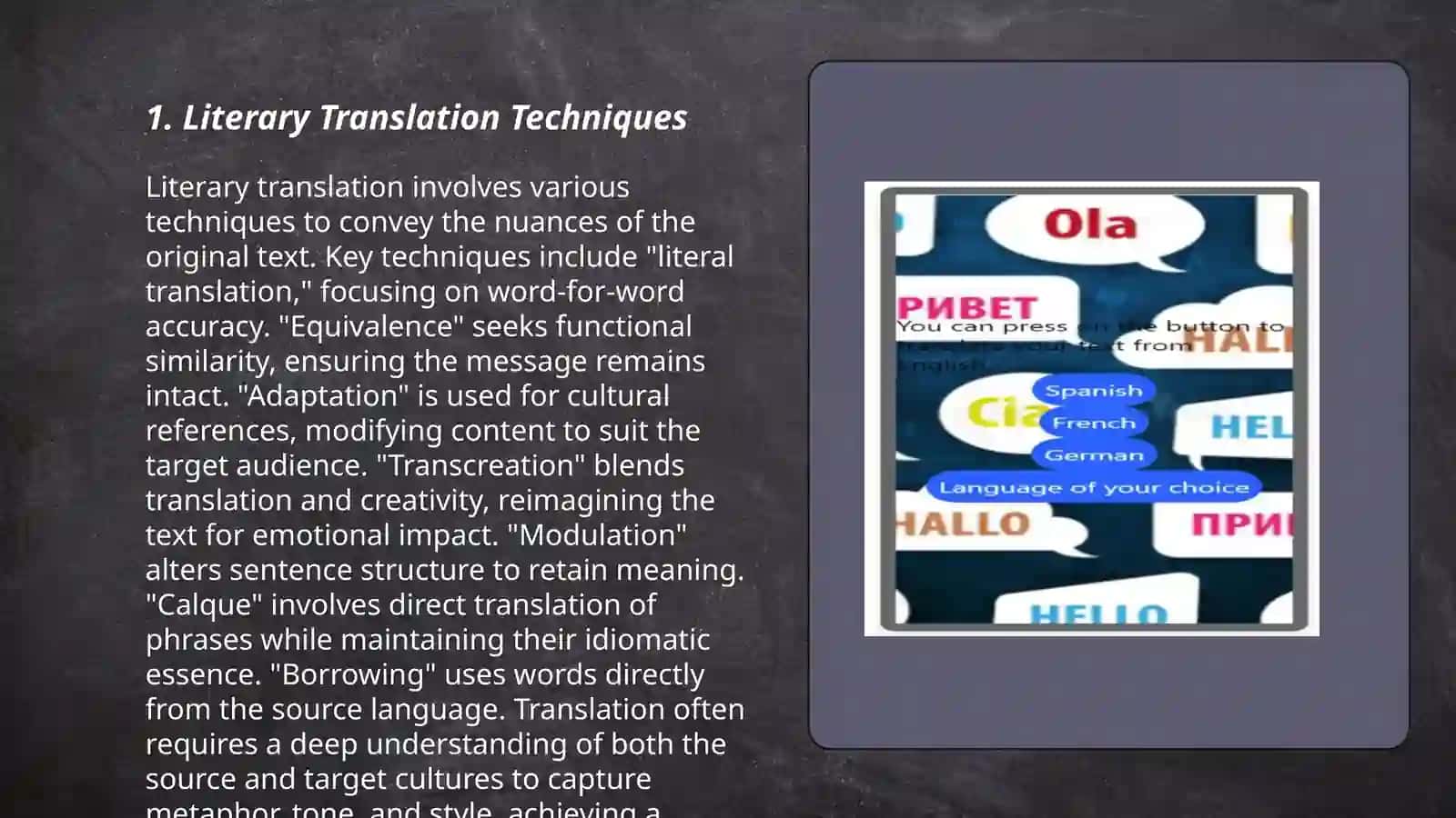Translation of stories 3