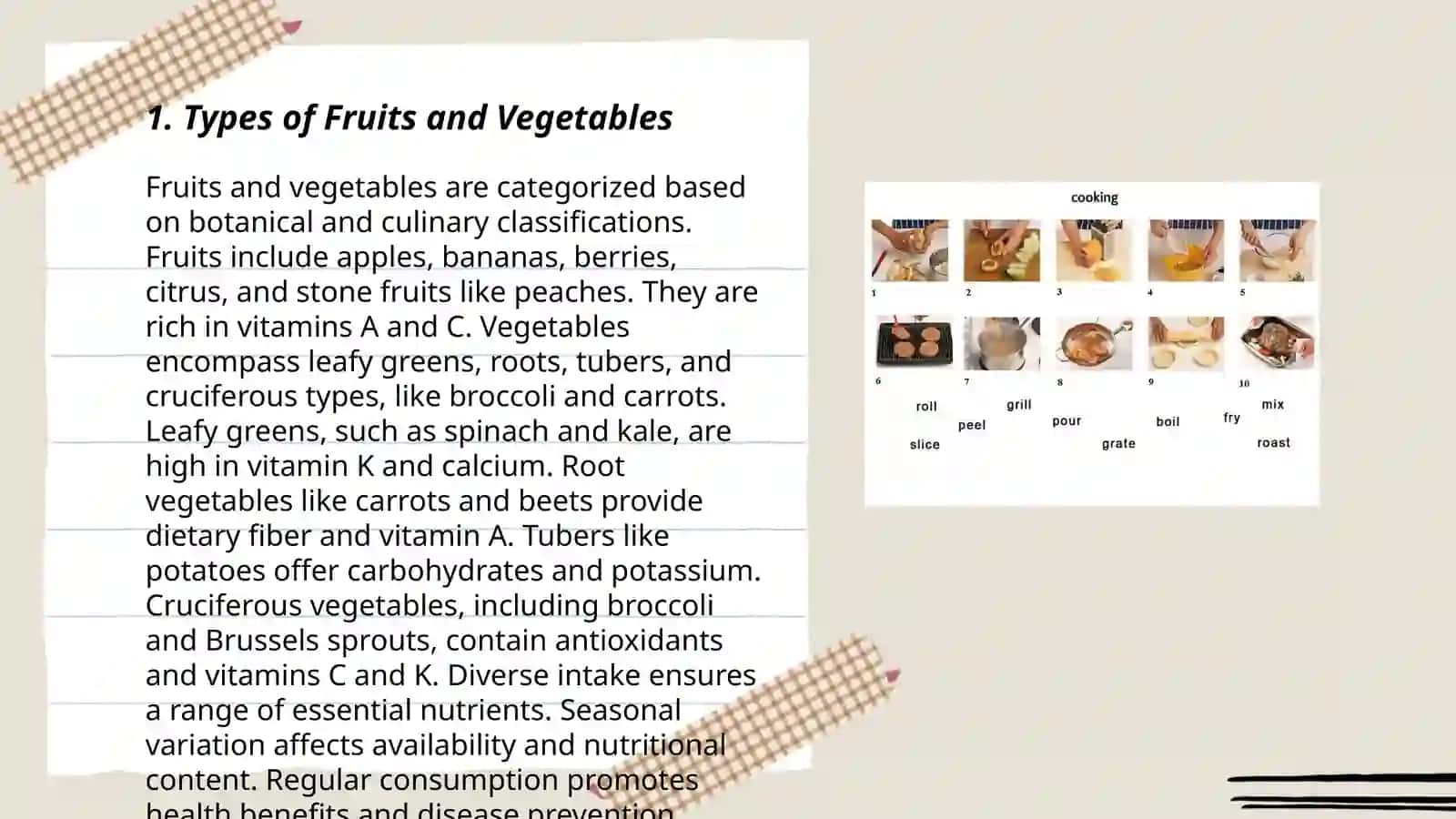 Teaching Vocabulary on the Topic of Food and Cooking 3