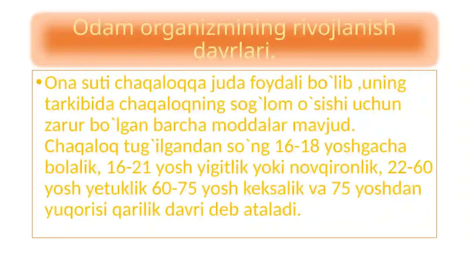 Bolaning  o`sishi  var  ivojlanishi 3