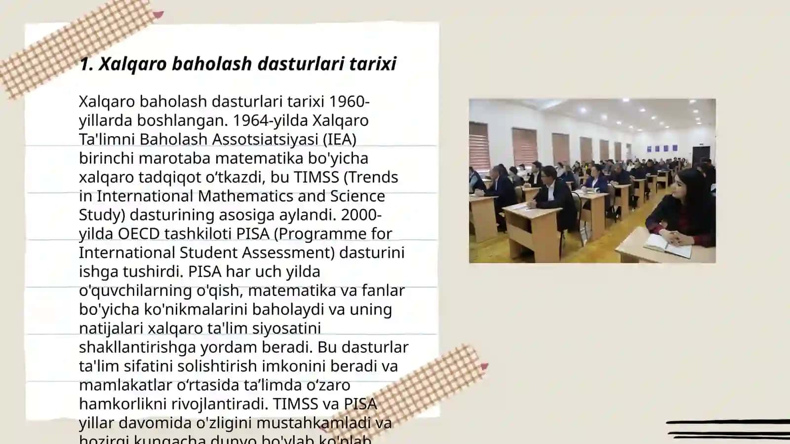 Xalqaro baholash dasturlari 3