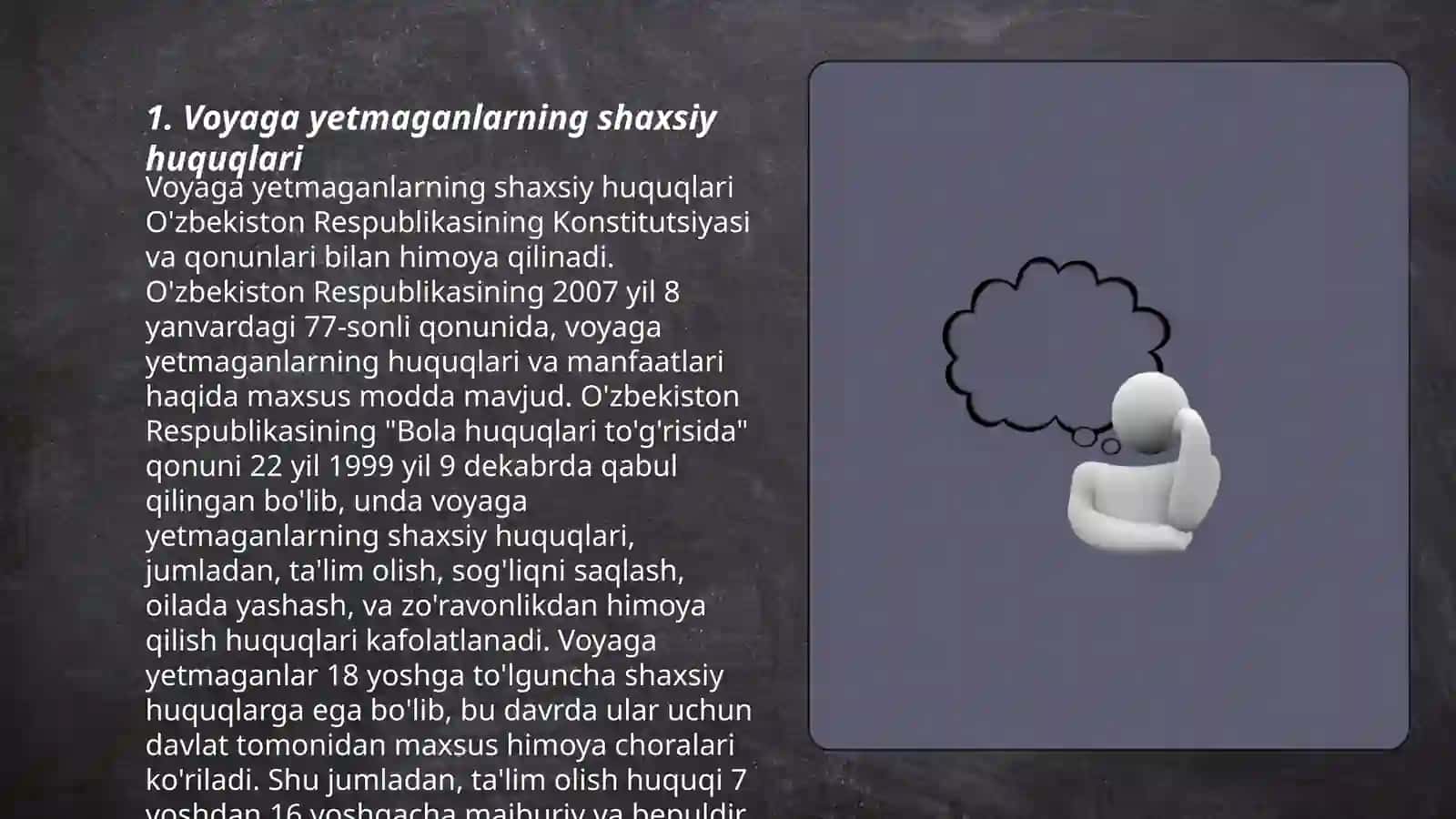 Voyaga yetmaganlarning huquqlari 3