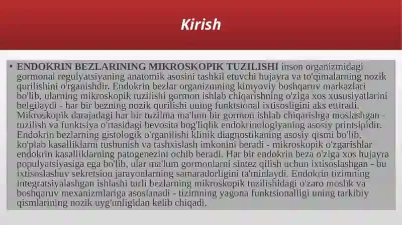 Endokrin bezlarining mikro tuzilishi 3