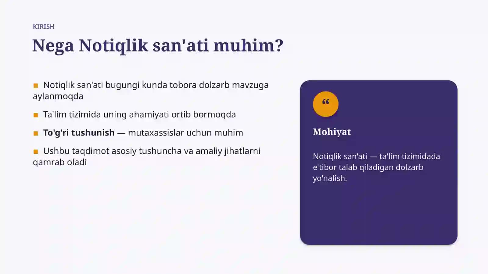 Notiqlik san'ati 3