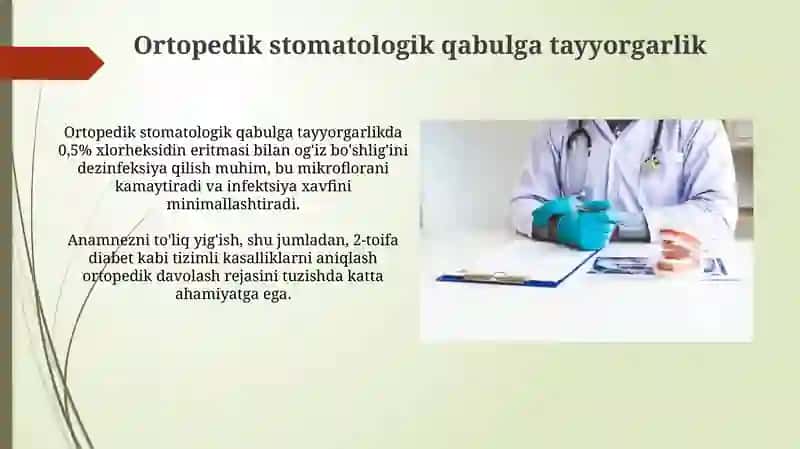 Ortopedik stomatologik qabul 3