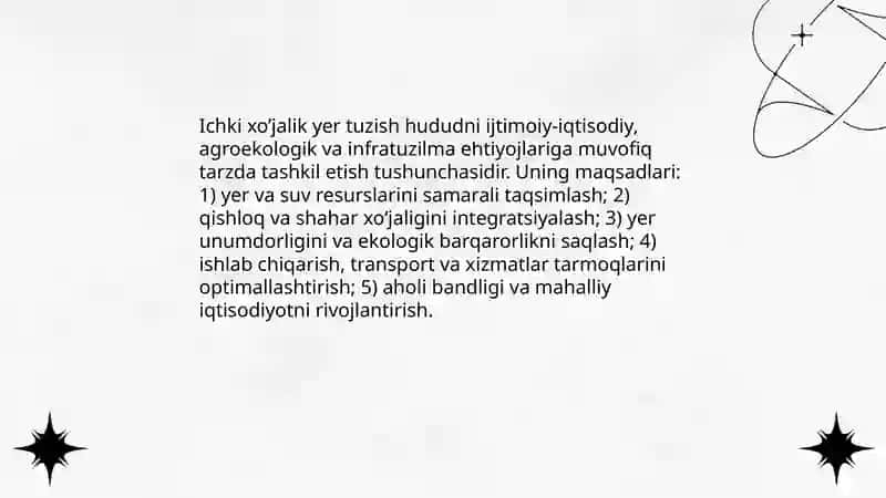Ichki xo’jalik yer tuzish 3