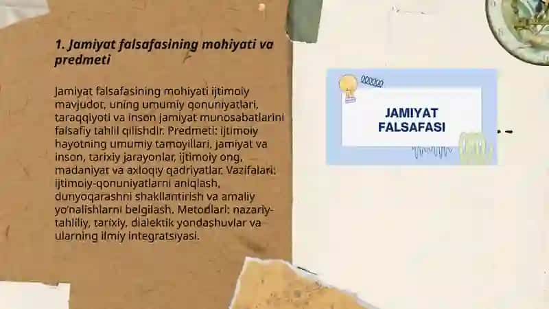 Jamiyat falsafasi 3