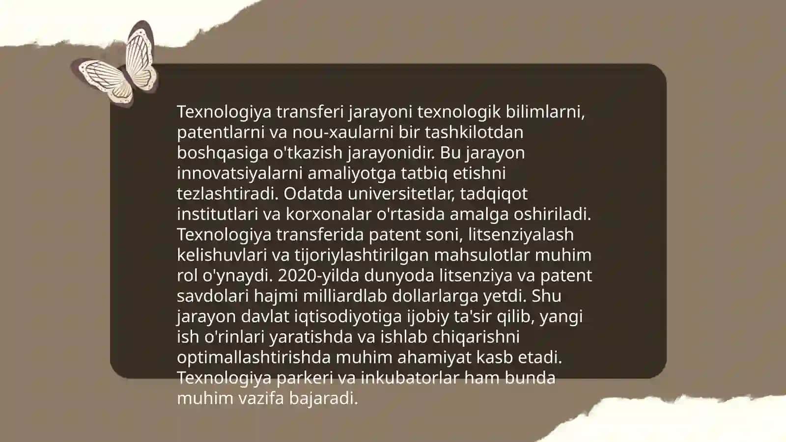 Transfer texnologiyalar 3