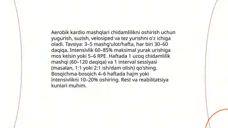 Chidamlilikni oshirish metodlari 3