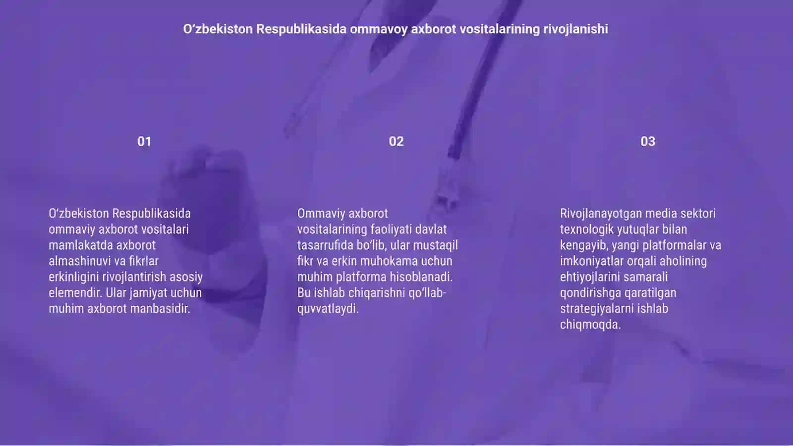 Oʻzbekiston Respublikasida ommaviy axborot vositalarining faoliyati 3