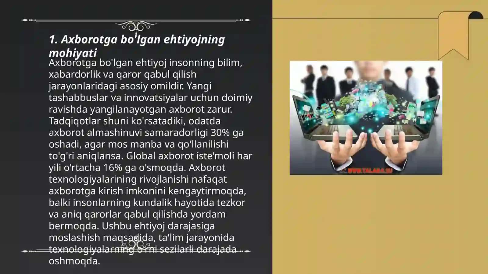 Axborotga odamlarning ehtiyoji 3