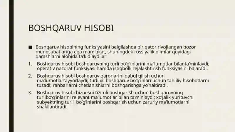 Boshqaruv hisobi 3