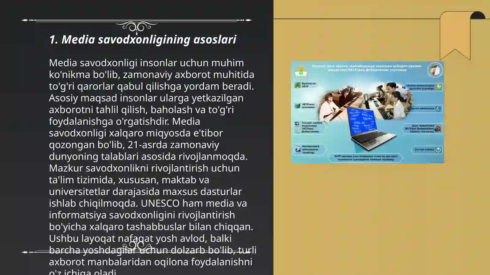 Maktab dasturida media va axborot savodxonligi 3