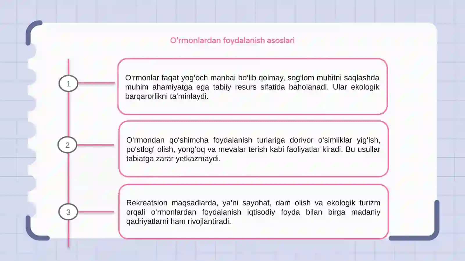 O'rmonlardan foydalanish asoslari 3