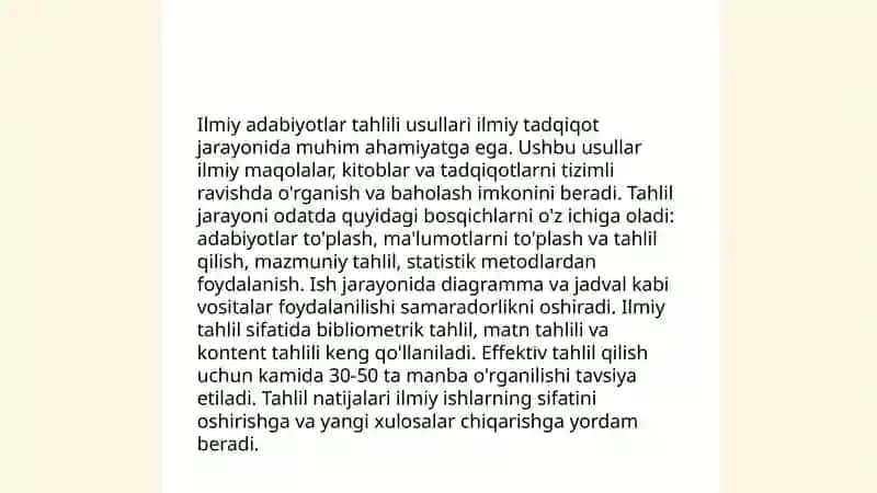 Ilmiy adabiyotlar tahlili usullari 3