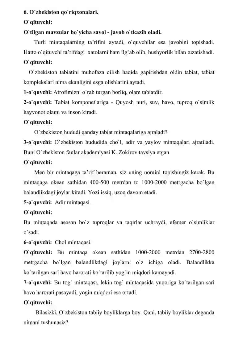 Mavzuning texnologik xaritasi va o‘tkazilish ishlanmasi 3