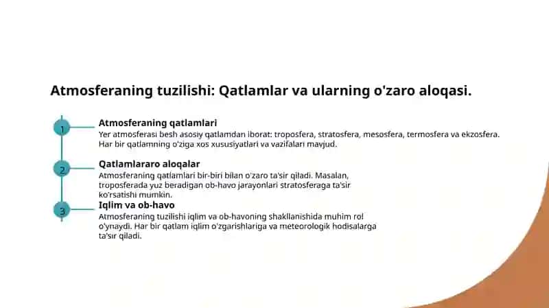 Atmosfera qavatlariga ta’rif 3