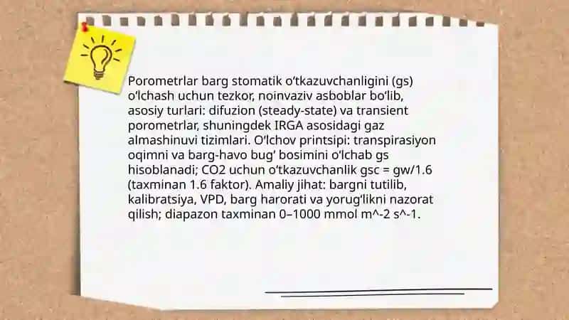 Transpiratsiya jadalligini aniqlashda zamonaviy asbob uskunalar dan foydalanish 3