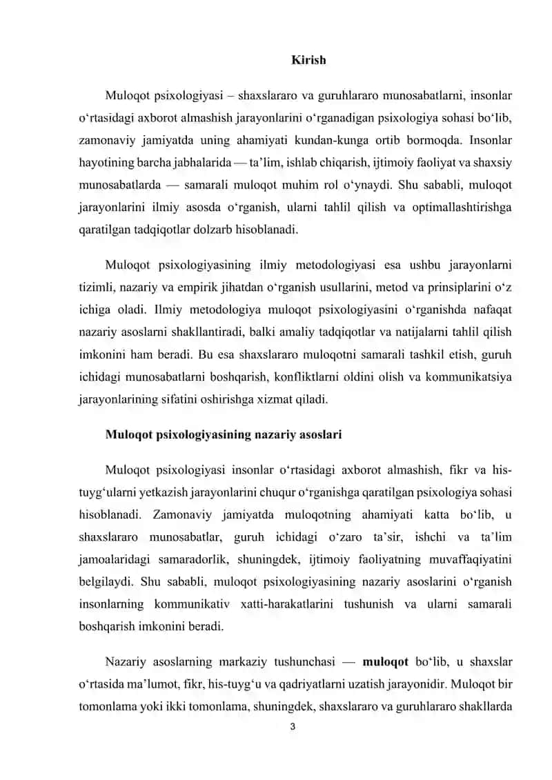 Muloqot psixologiyasining ilmiy metodologiyasi 3