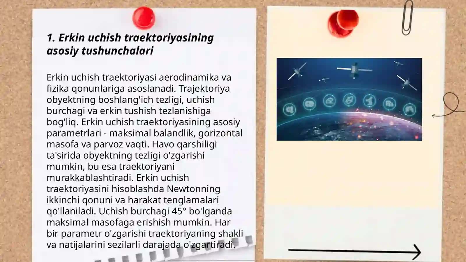 Erkin uchish traektoriyasiga chiqish 3