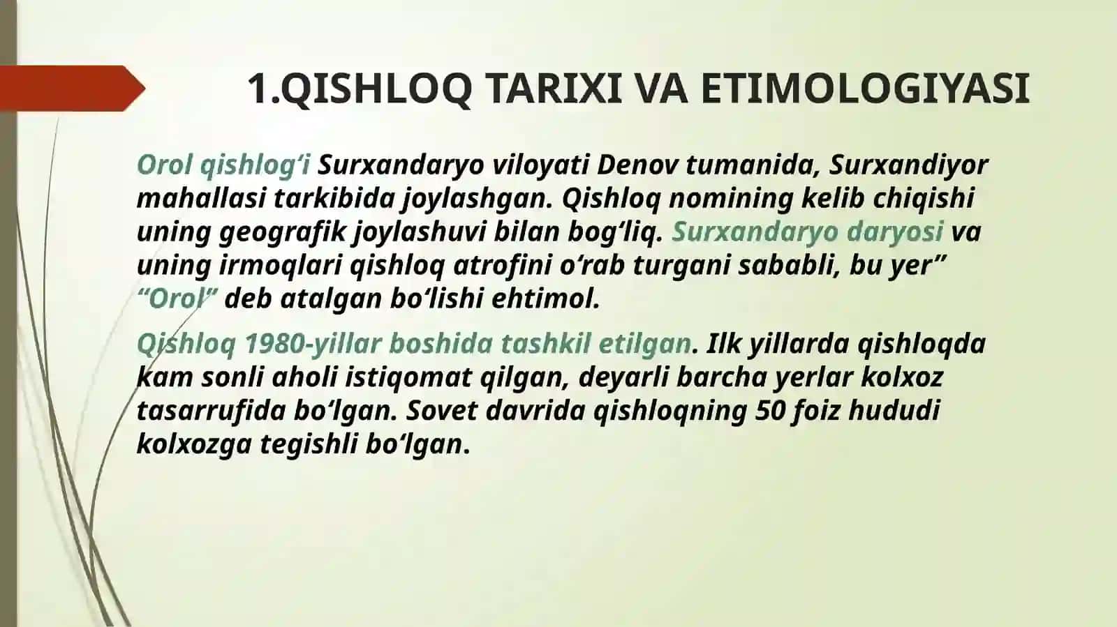 QISHLOQTARIXIVAETIMOLOGIYASI 3