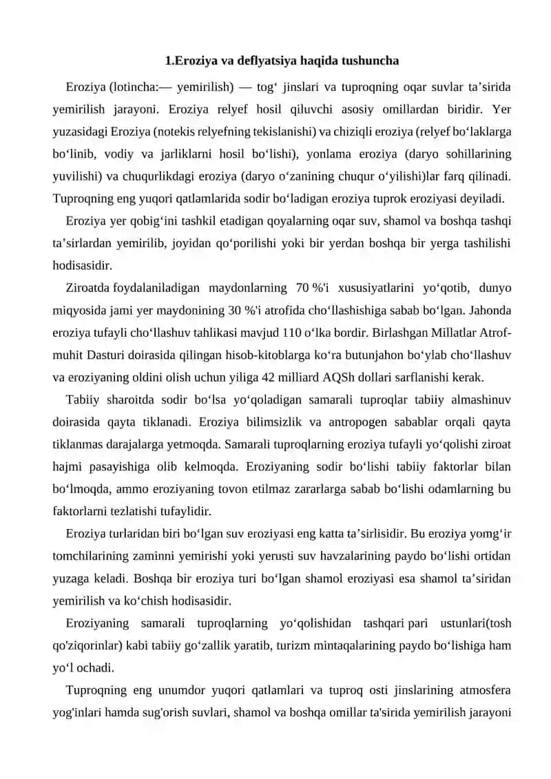 Eroziya va deflyatsiyaga qarshi kurash tadbirlari 3