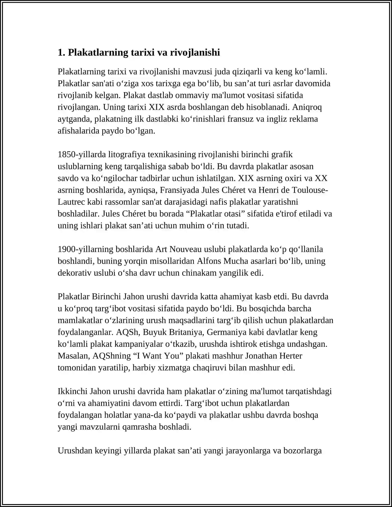 PLAKAT GRAFIKASIDA KAMPAZITSIYA 3