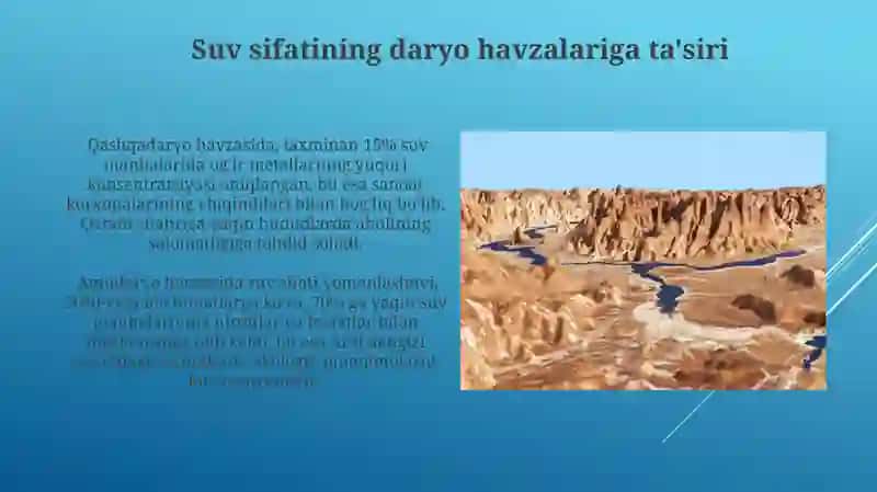 Suv Resurslarining Taqsimlanishi 3