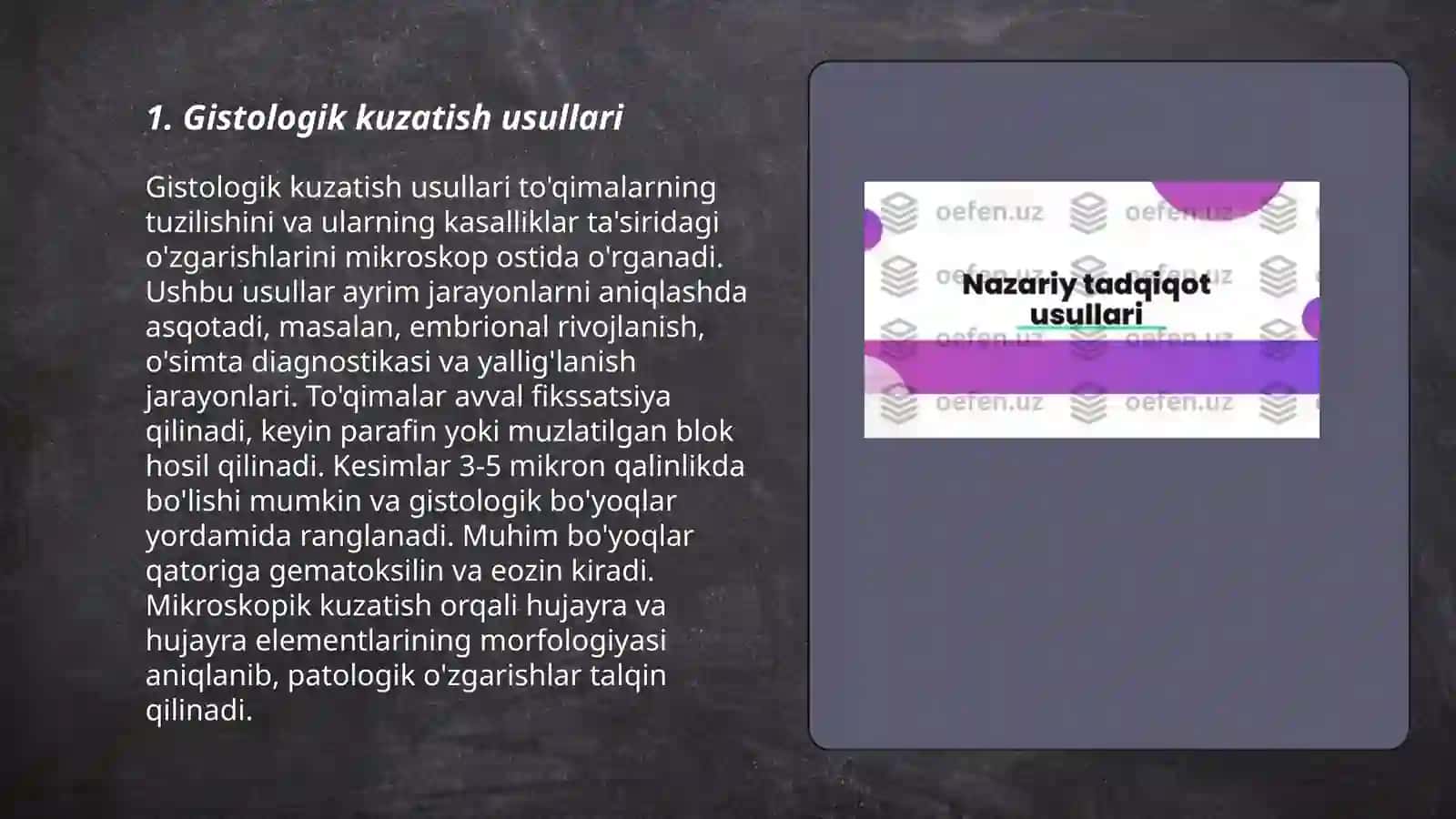Gistologik tadqiqot usullari 3
