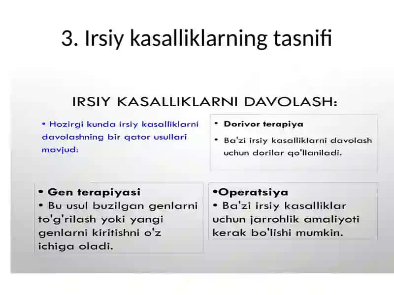 Irsiy kasalliklar 3
