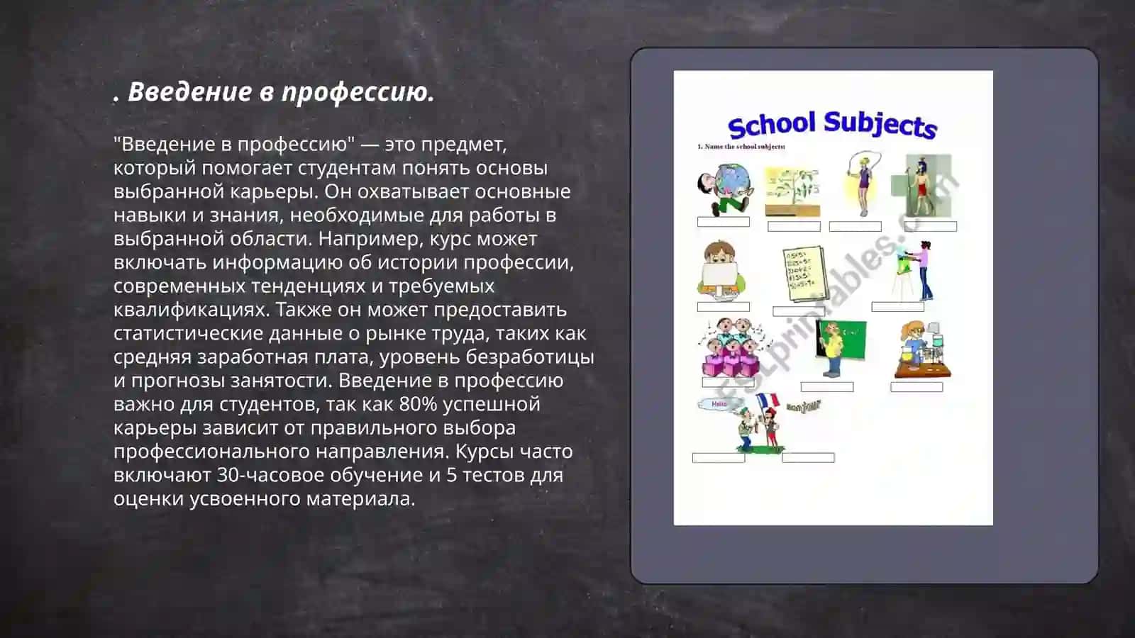 Введение в профессию 3