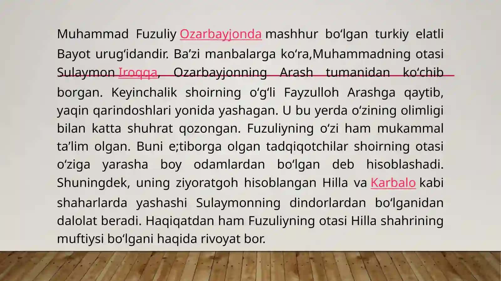 Muhammad fuzuliy ijodi. 3
