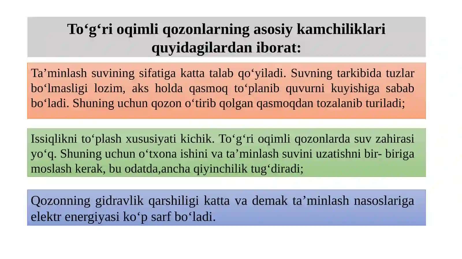 Qozonqurilmasining issiqlik balansi 3