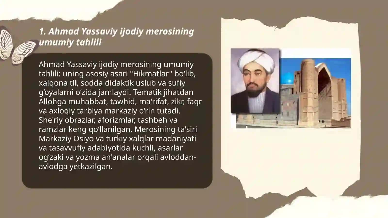 Ahmad Yassaviy ijodiy merosi 3
