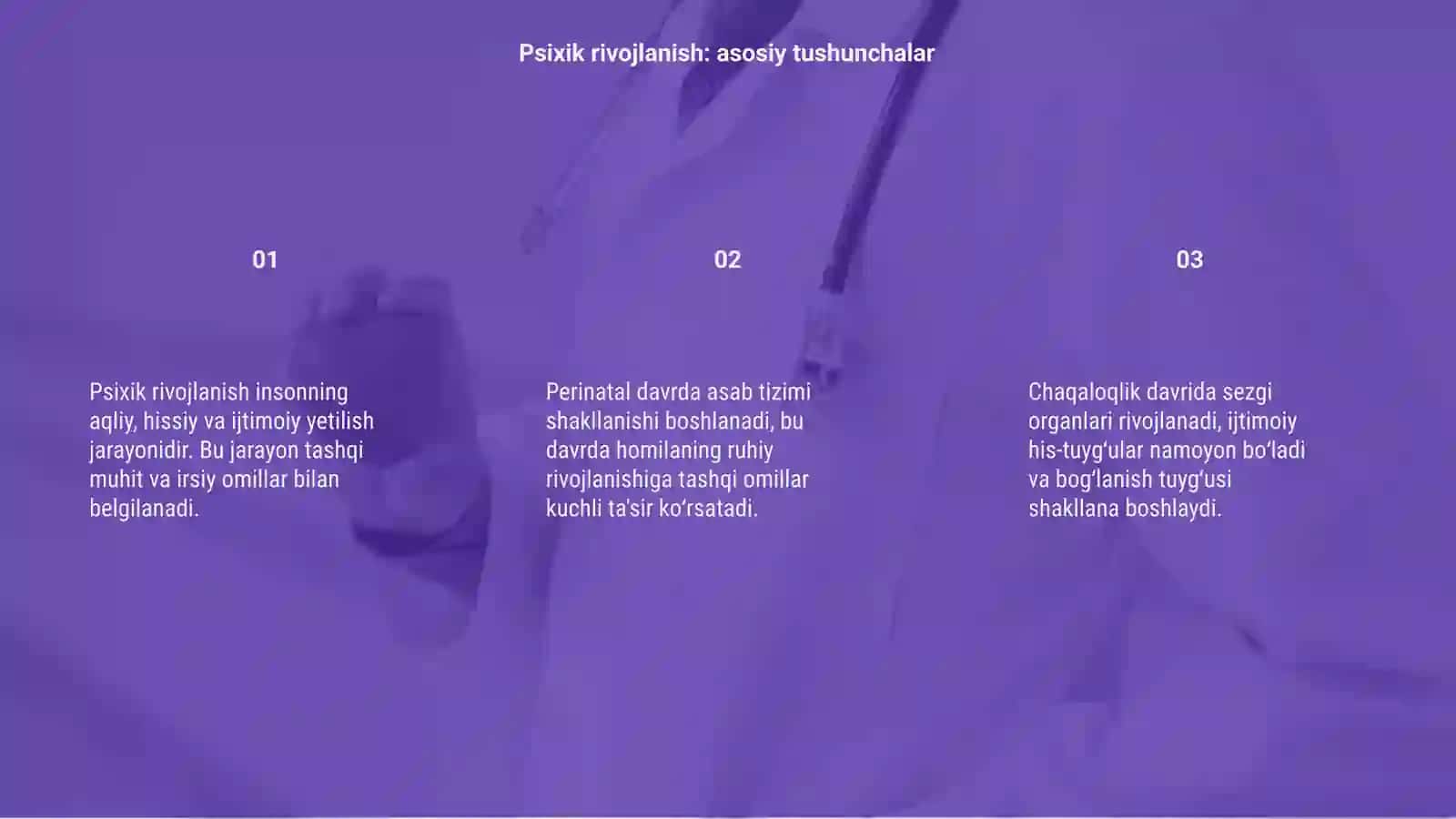 Psixik rivojlanishning asosiy qonuniyatlari 3