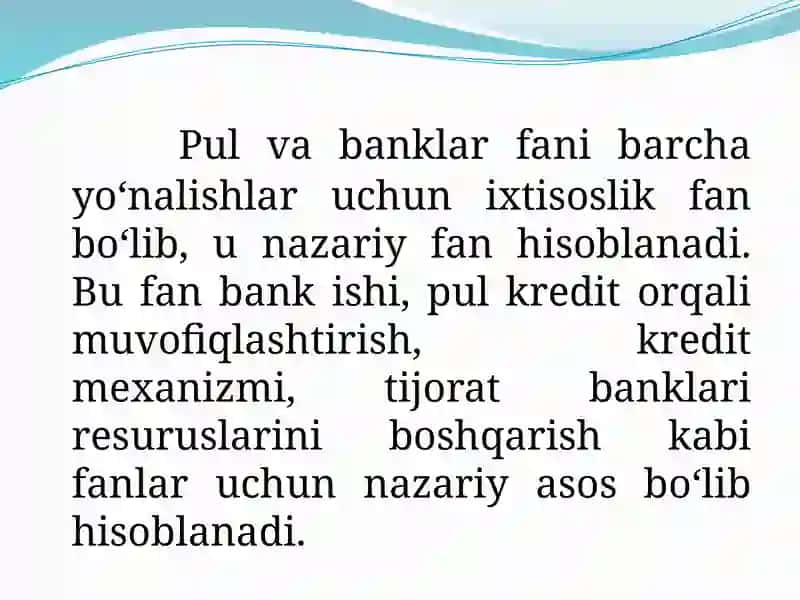 Pul va banklar 3