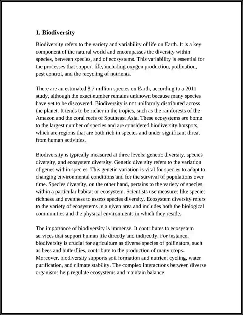 Biodiversity 3