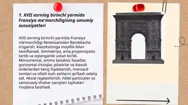 XVII asrning 1yarmidagi Fransiya arxitektutasi 3