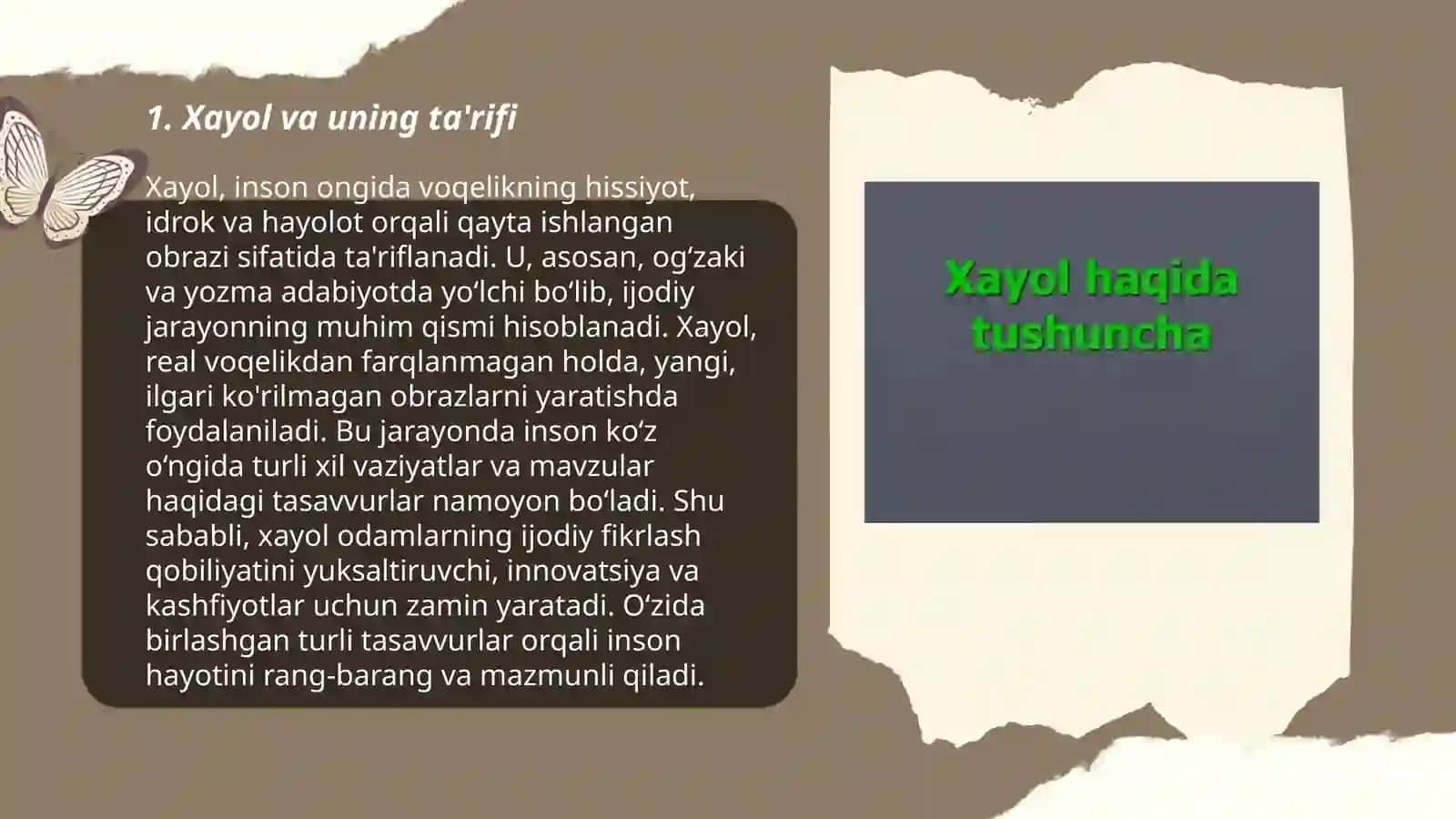 Xayol haqida tushuncha 3